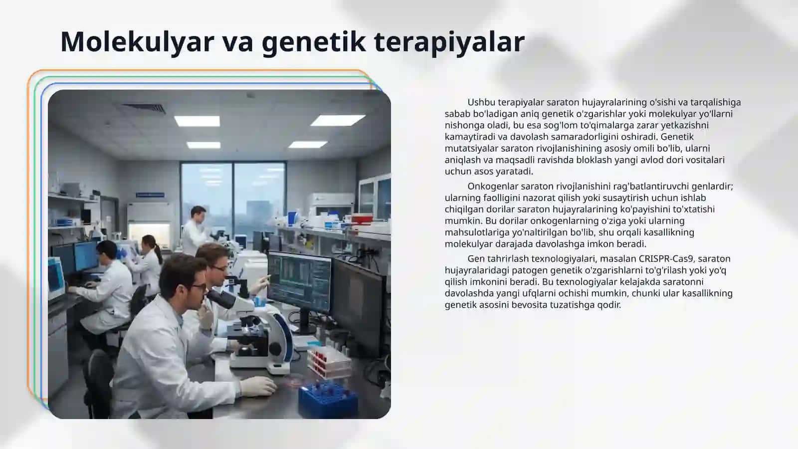 Onkalogiyada davolashning yangi usullari 4