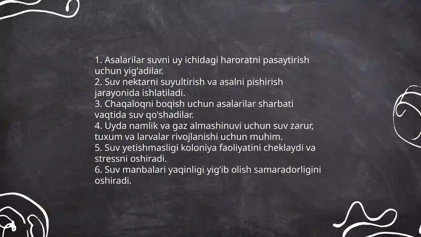 Asalarilarning oziqlanishi 4