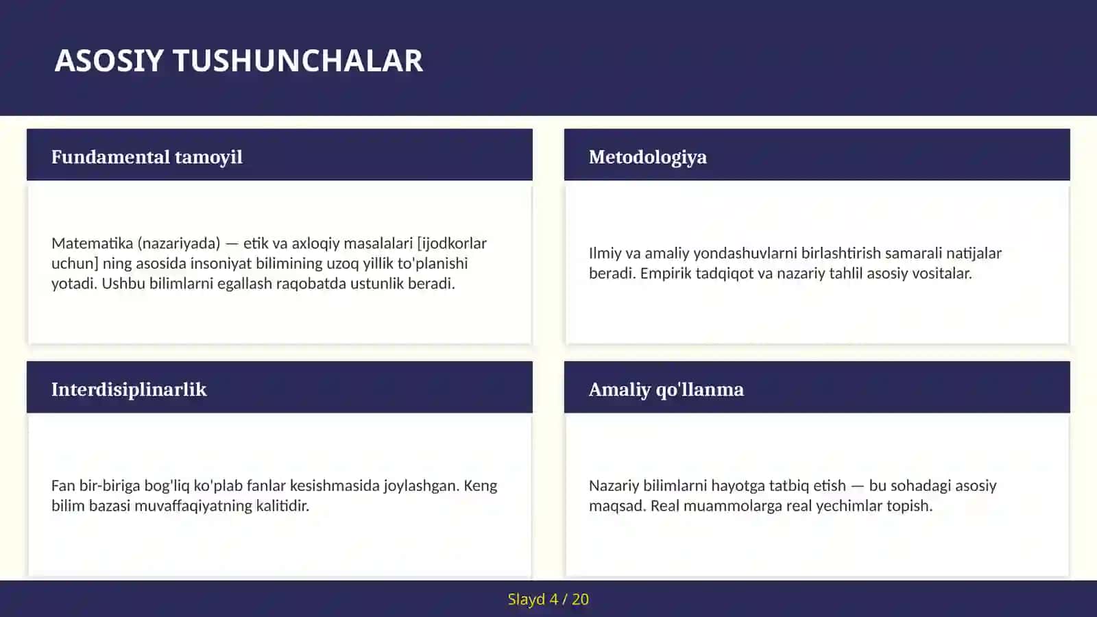 Matematika (nazariyada) — etik va axloqiy masalalari [IJODKORLAR UCHUN] 4