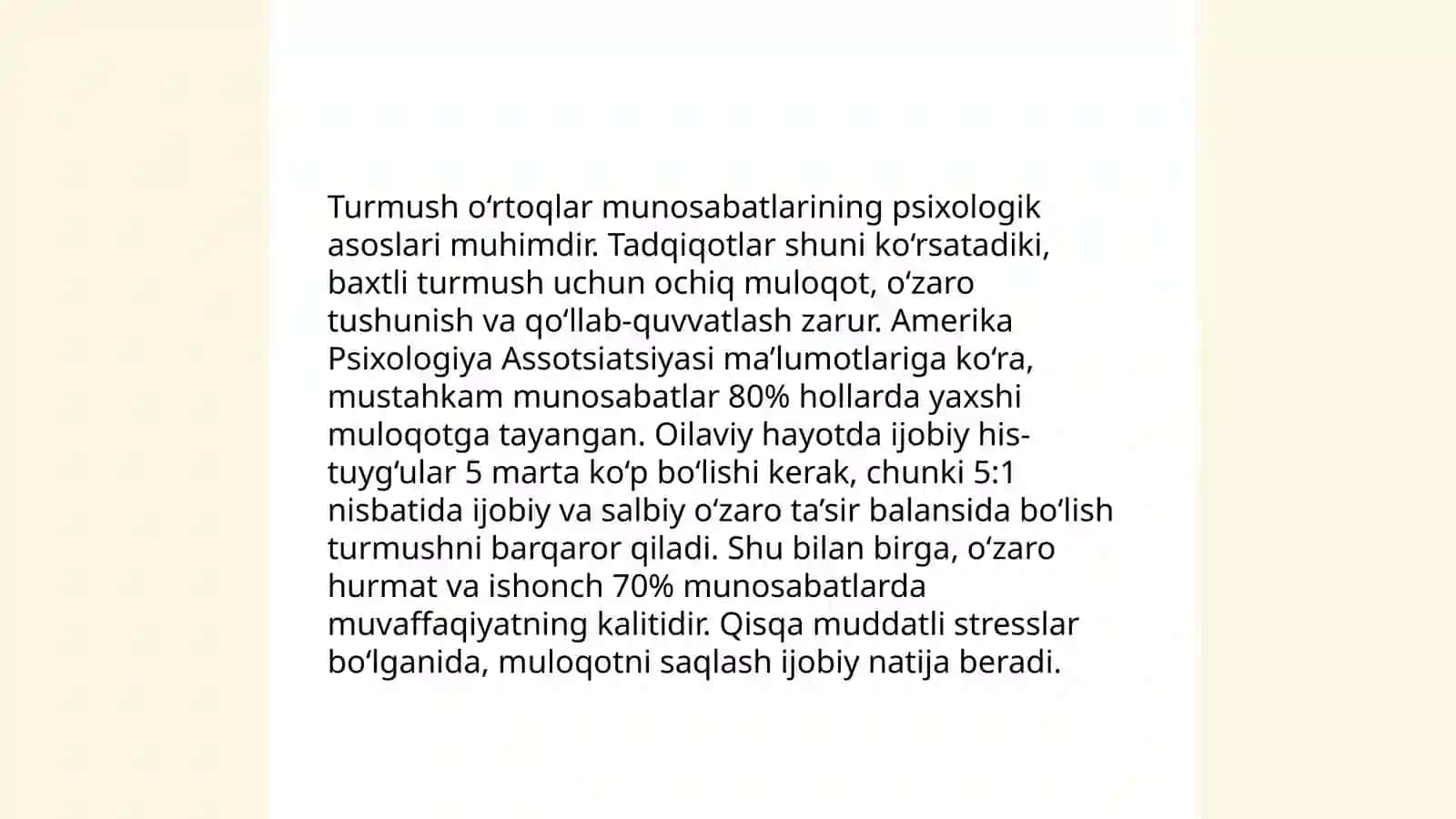 Oilaviy munosabatlar psixologiyasi 4