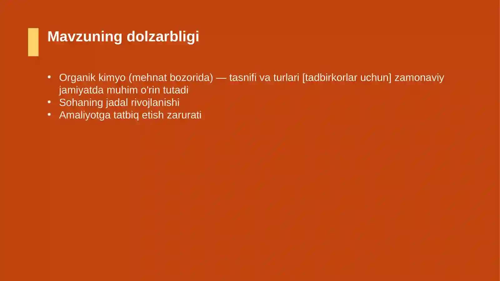 Organik kimyo (mehnat bozorida) — tasnifi va turlari [tadbirkorlar uchun] 4