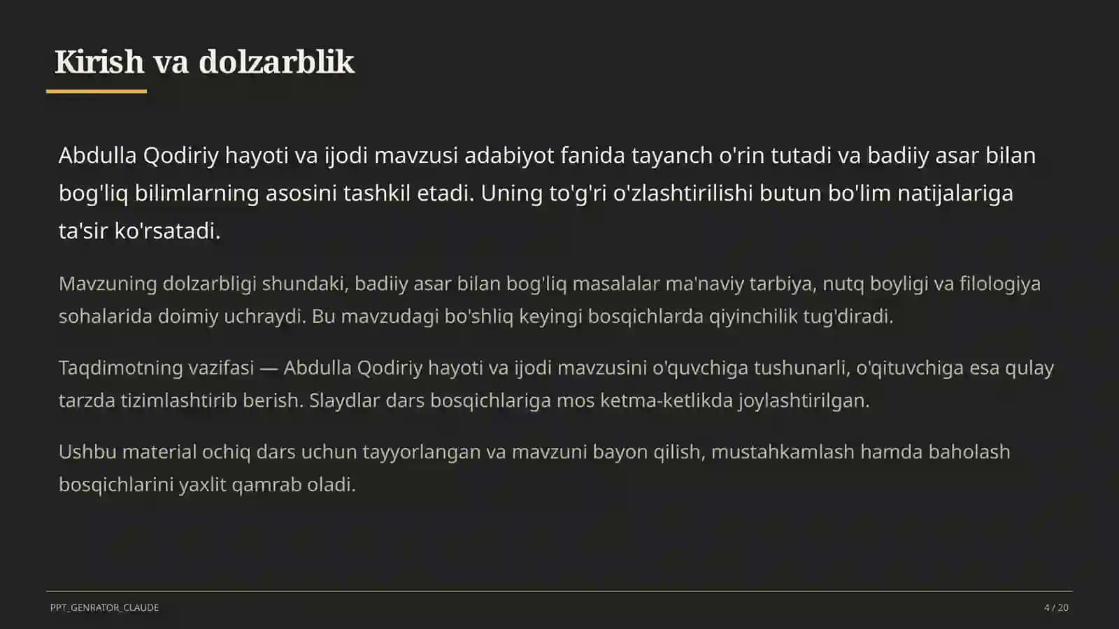 Abdulla Qodiriy hayoti va ijodi (7-sinf) 4