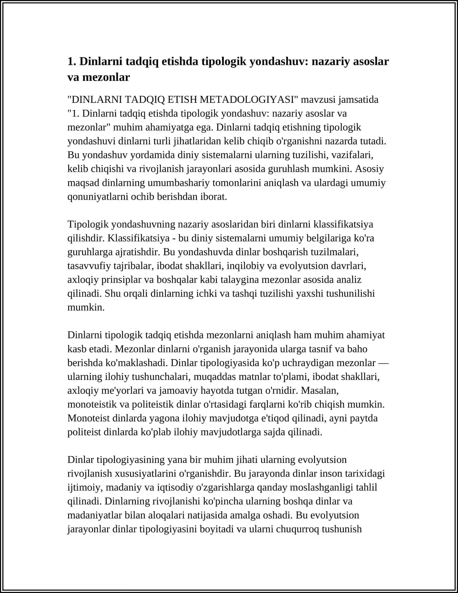 DINLARNI TADQIQ ETISH METADOLOGIYASI 4