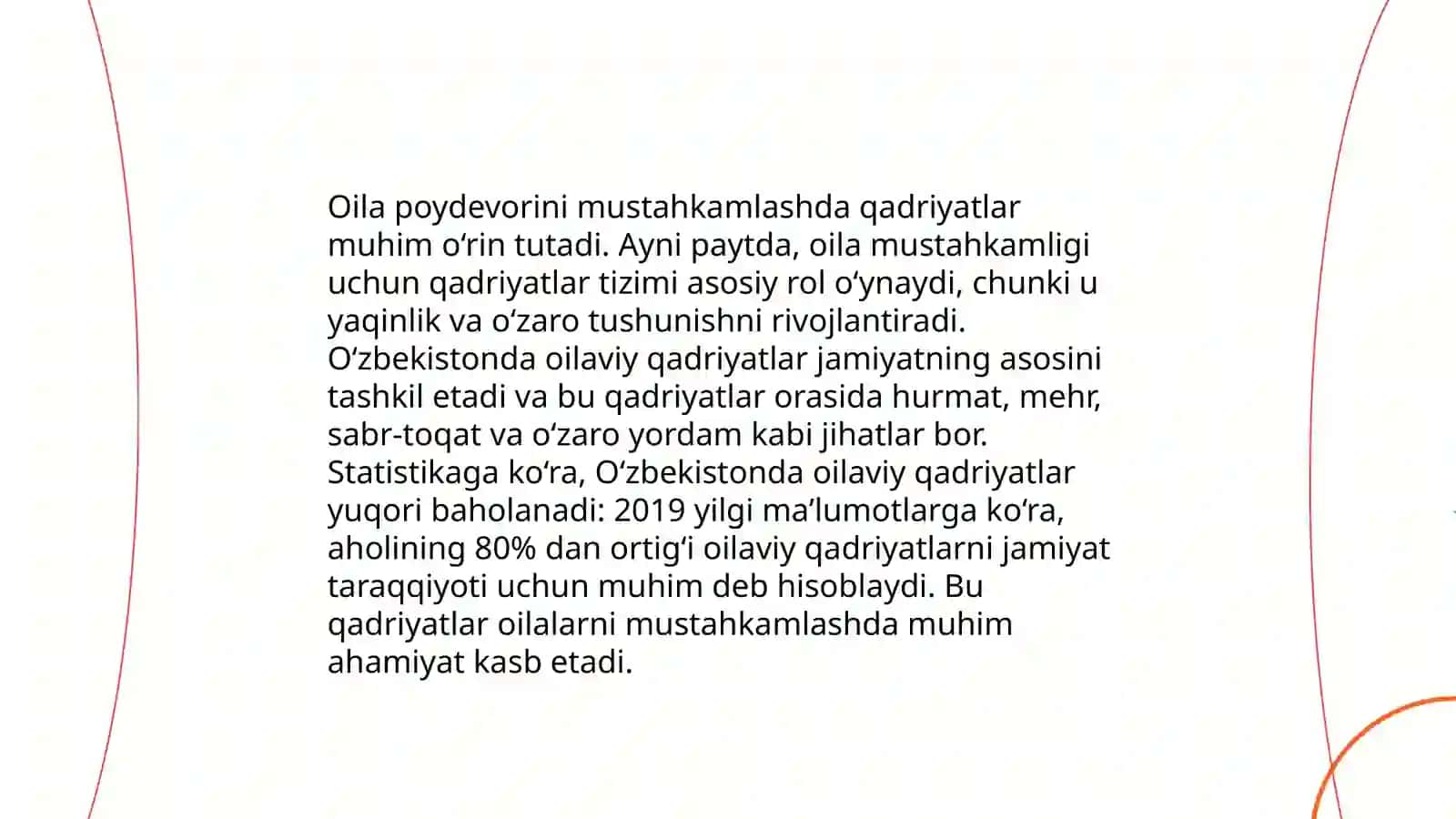 OILAVIY QADRIYATLARNING – OILA FAROVONLIGINI TAʼMINLASHDAGI OʻRNI 4