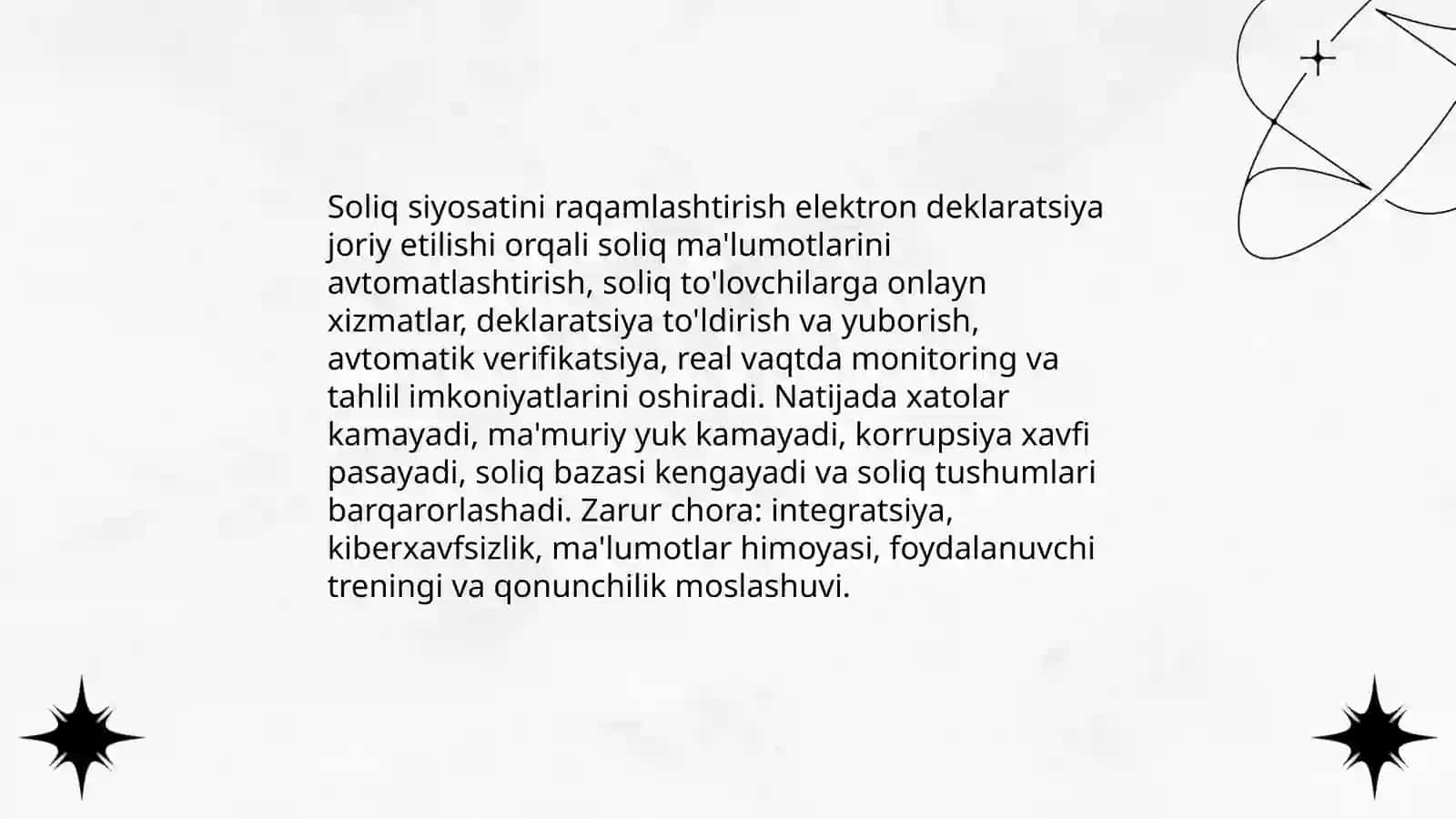 Soliq tizimini takomillashtirish masalalari 4
