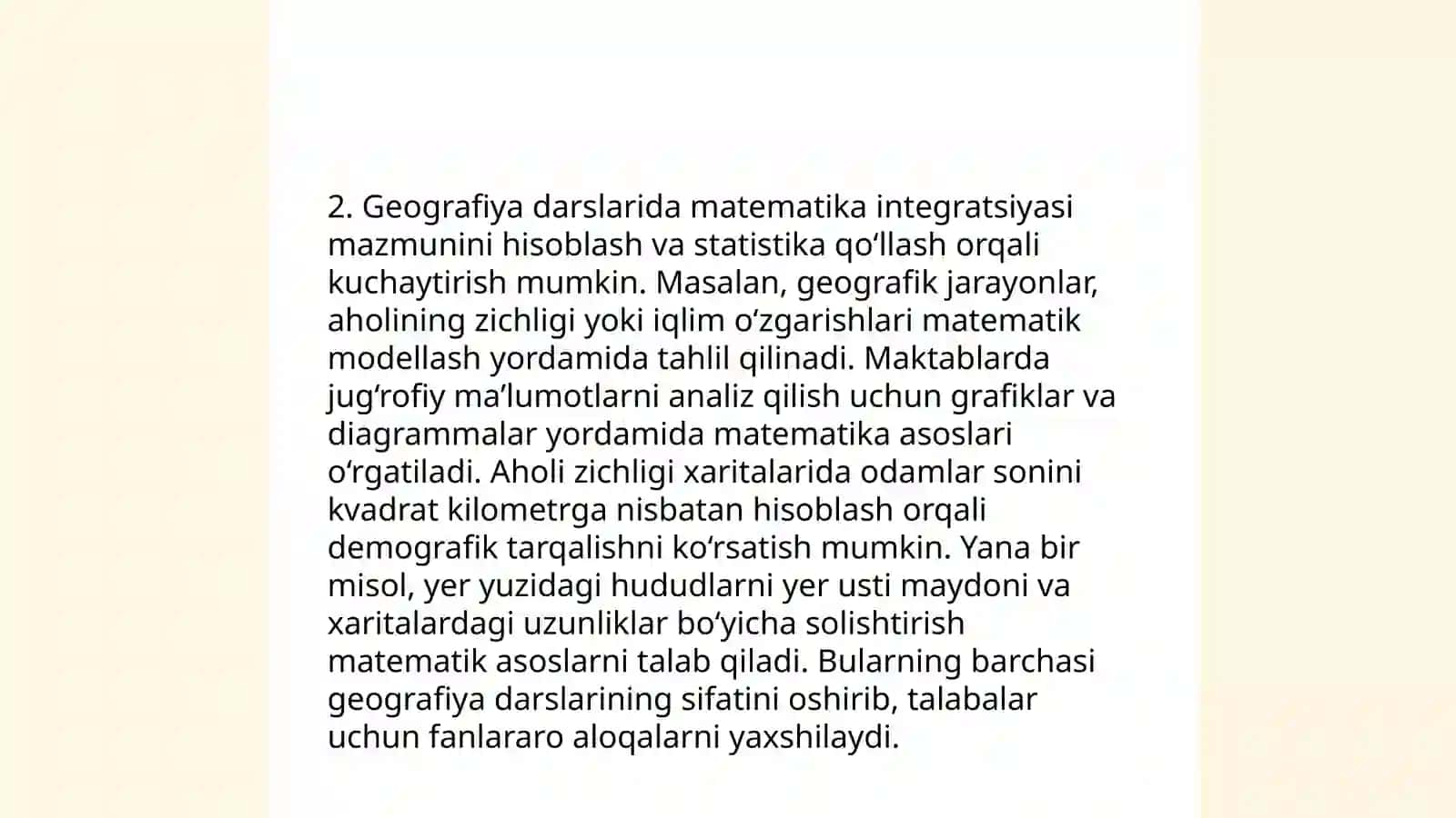 Geografiyani oʻqitish 4