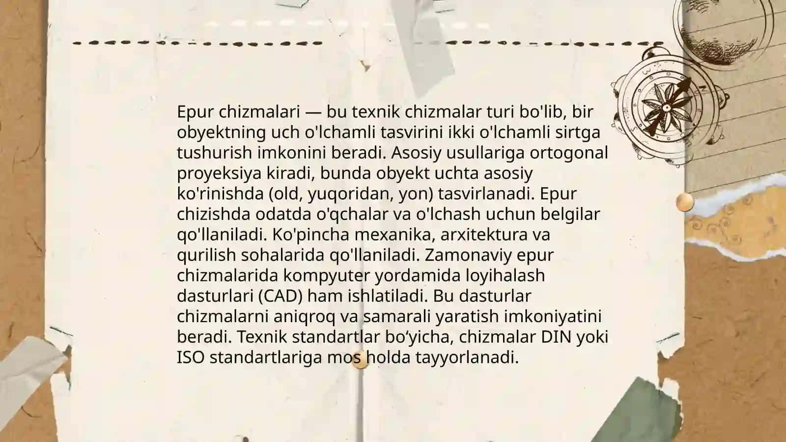Oktant va epyur haqida tushuncha 4