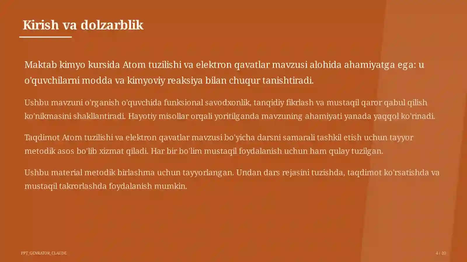 Atom tuzilishi va elektron qavatlar (8-sinf) 4