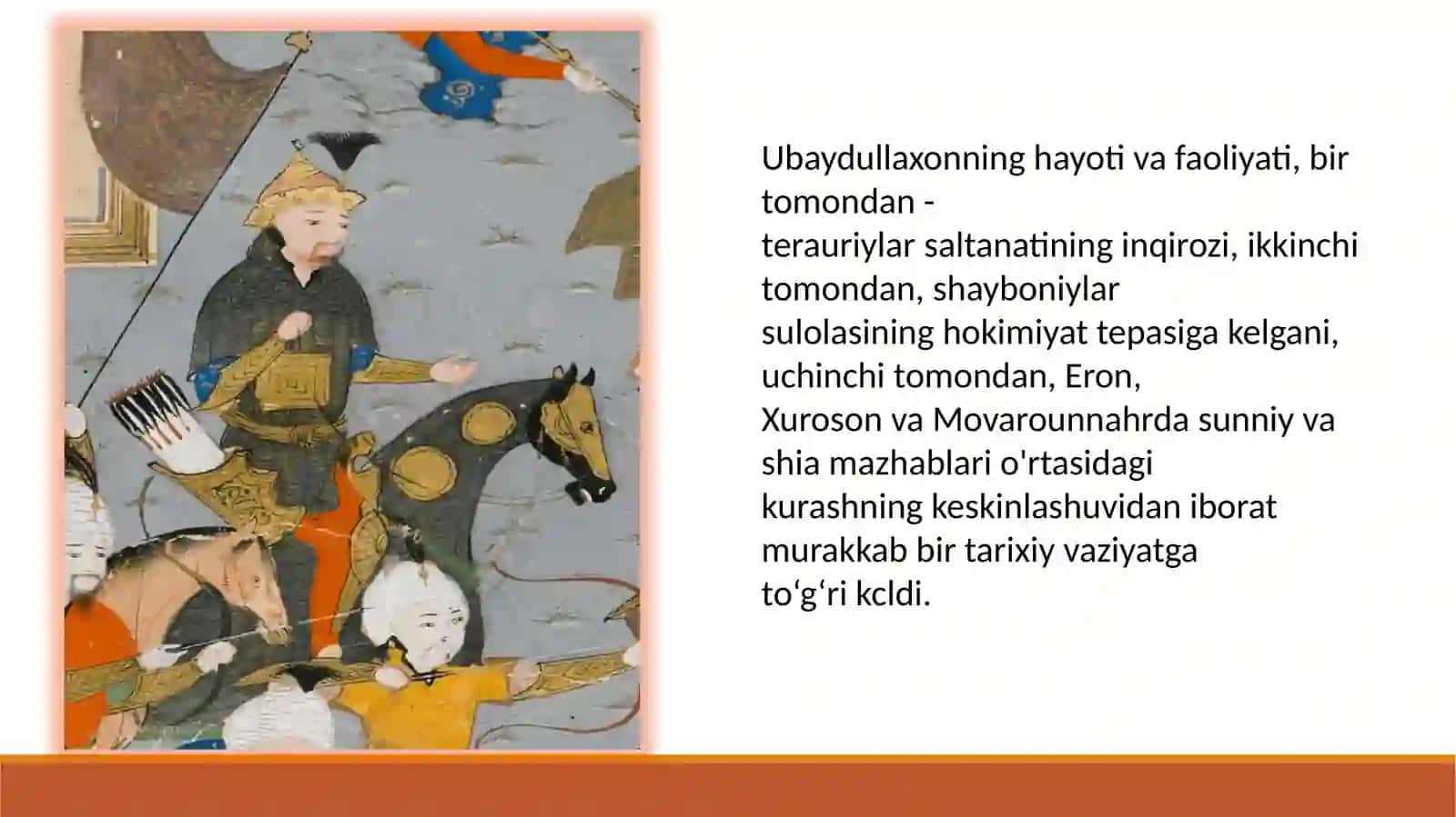 BUXORO XONLIGININIG TASHKIL TOPISHI VASIYOSI HAYOTI, SHAYBONIYLAR DAVRIDA IJTIMOIY IQTISODIY HAYO 4