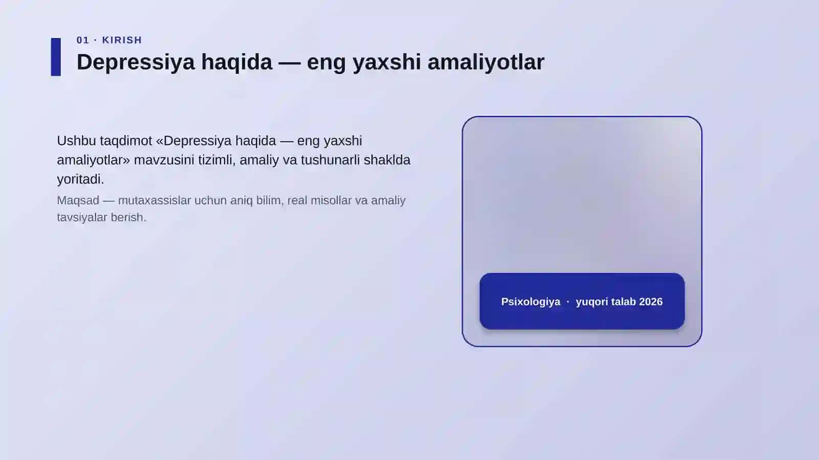 Depressiya haqida — eng yaxshi amaliyotlar 4
