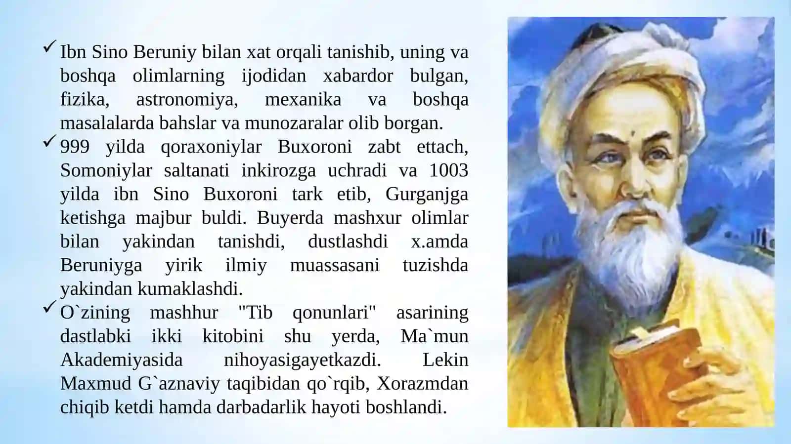 ABU ALI IBN SINO O`RTA OSIYOLIK BUYUKENSIKLOPEDISTALLOMA 4