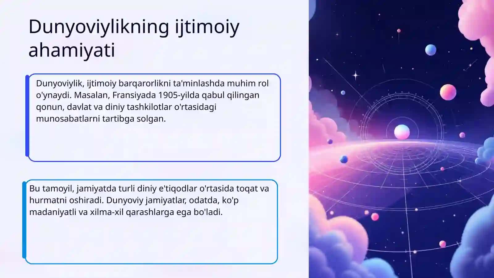 Dunyoviylik - dahriylik emas 4