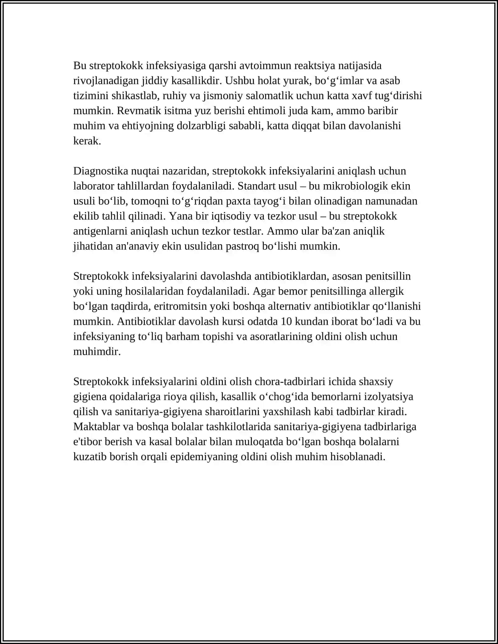 PEDIATRIYADA KÕP UCHRAYDIGAN INFEKSIYALAR QOʻZGʻATUVCHILARI 4