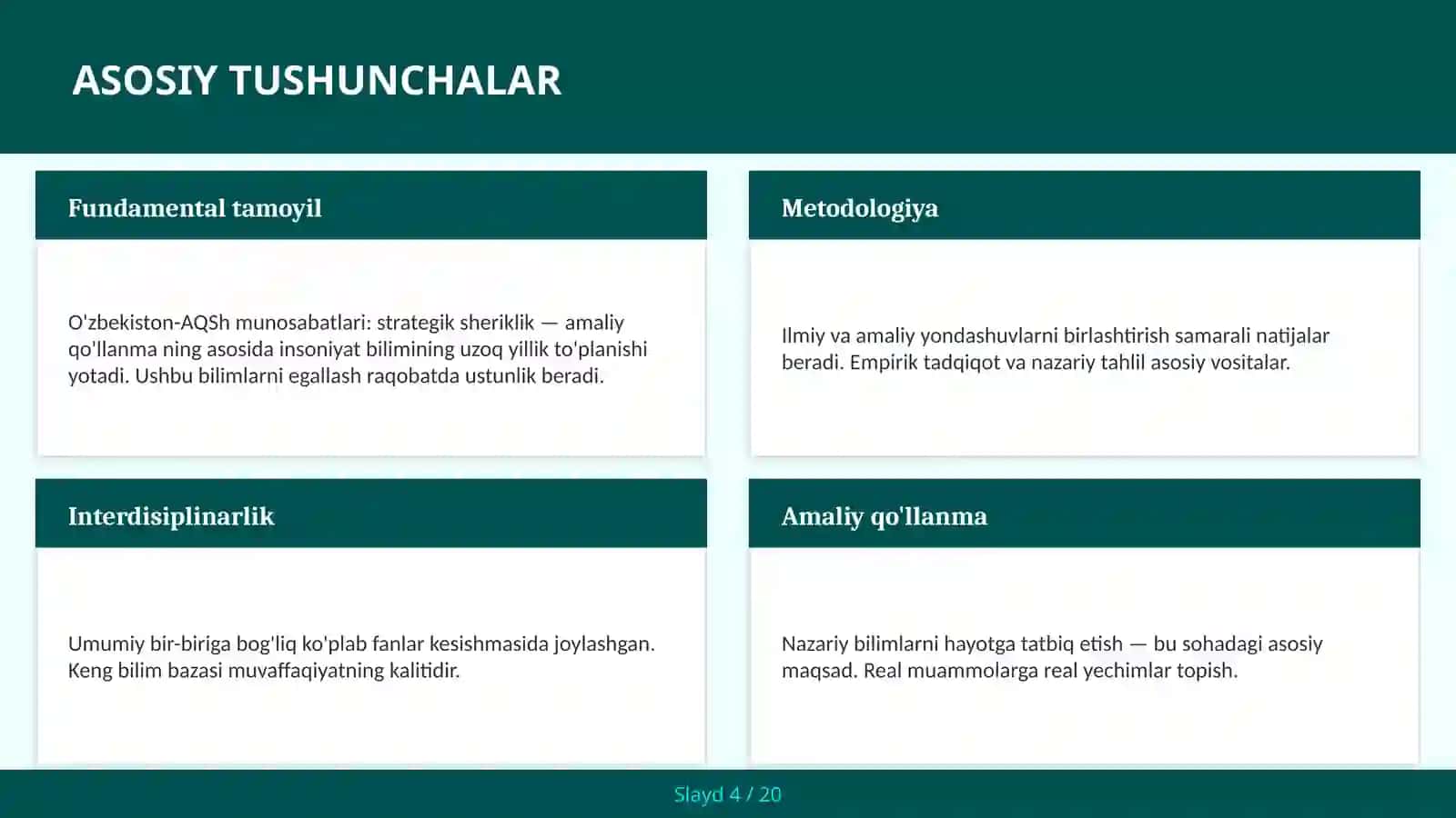 O'zbekiston-AQSh munosabatlari: strategik sheriklik — amaliy qo'llanma 4