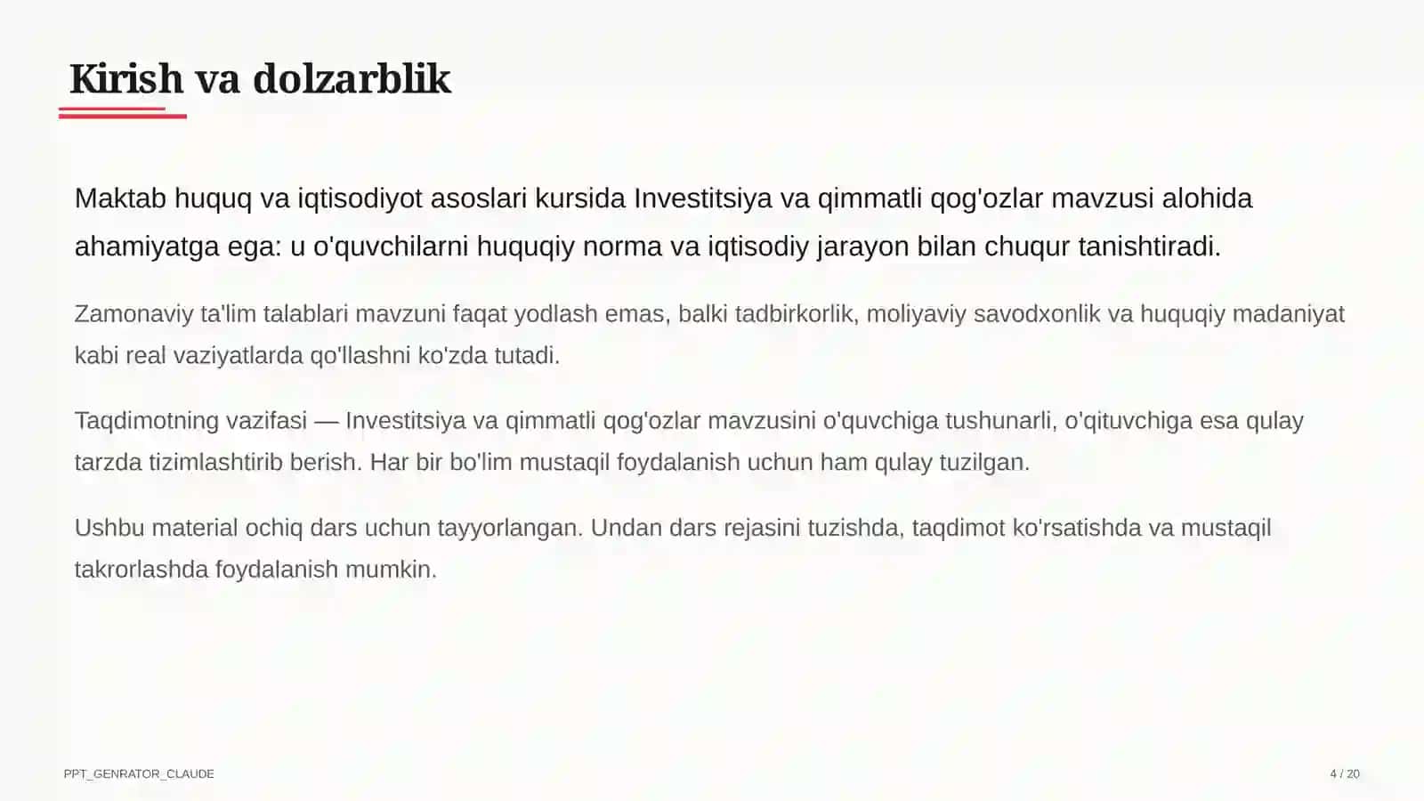 Huquq va iqtisodiyot asoslari (9–11) 4