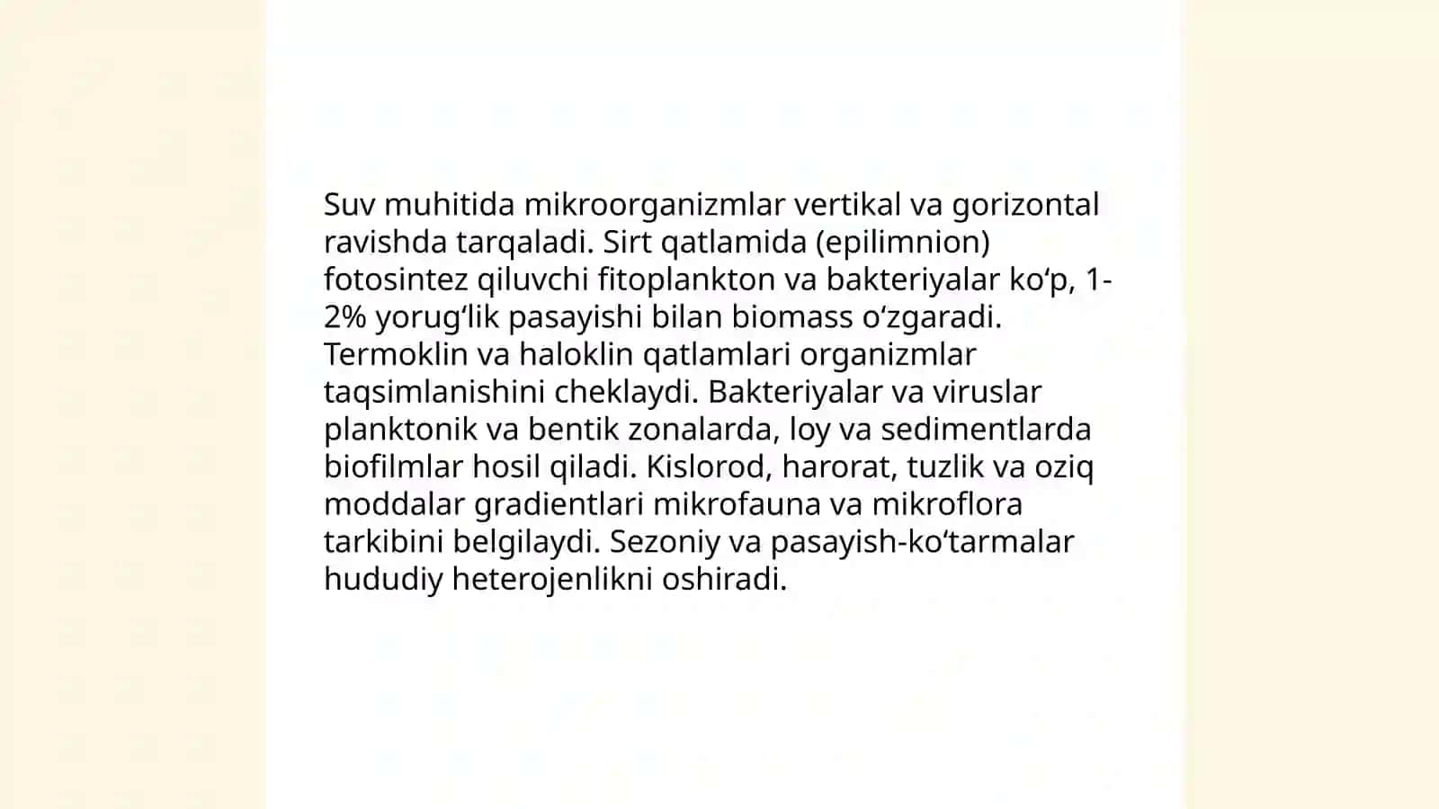 Mikroorganizmalarning tabiatta tarqalishi 4