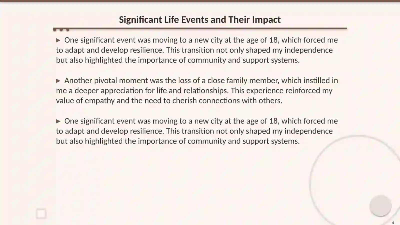 My Life Path and Personal Values 4