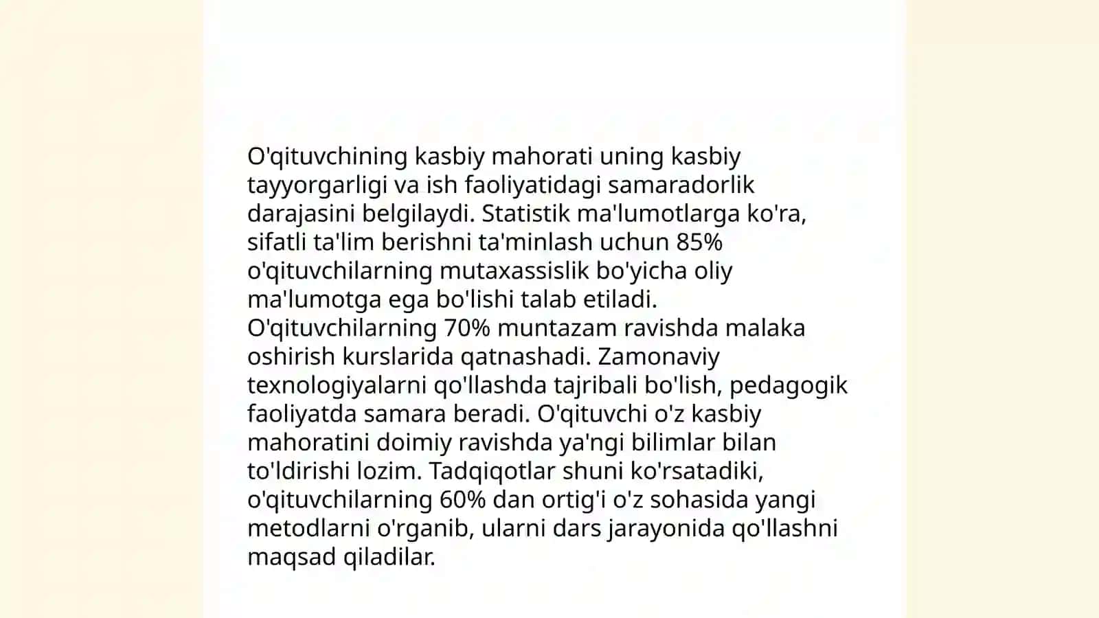 Pedagogik mahorat fani haqida tushincha 4