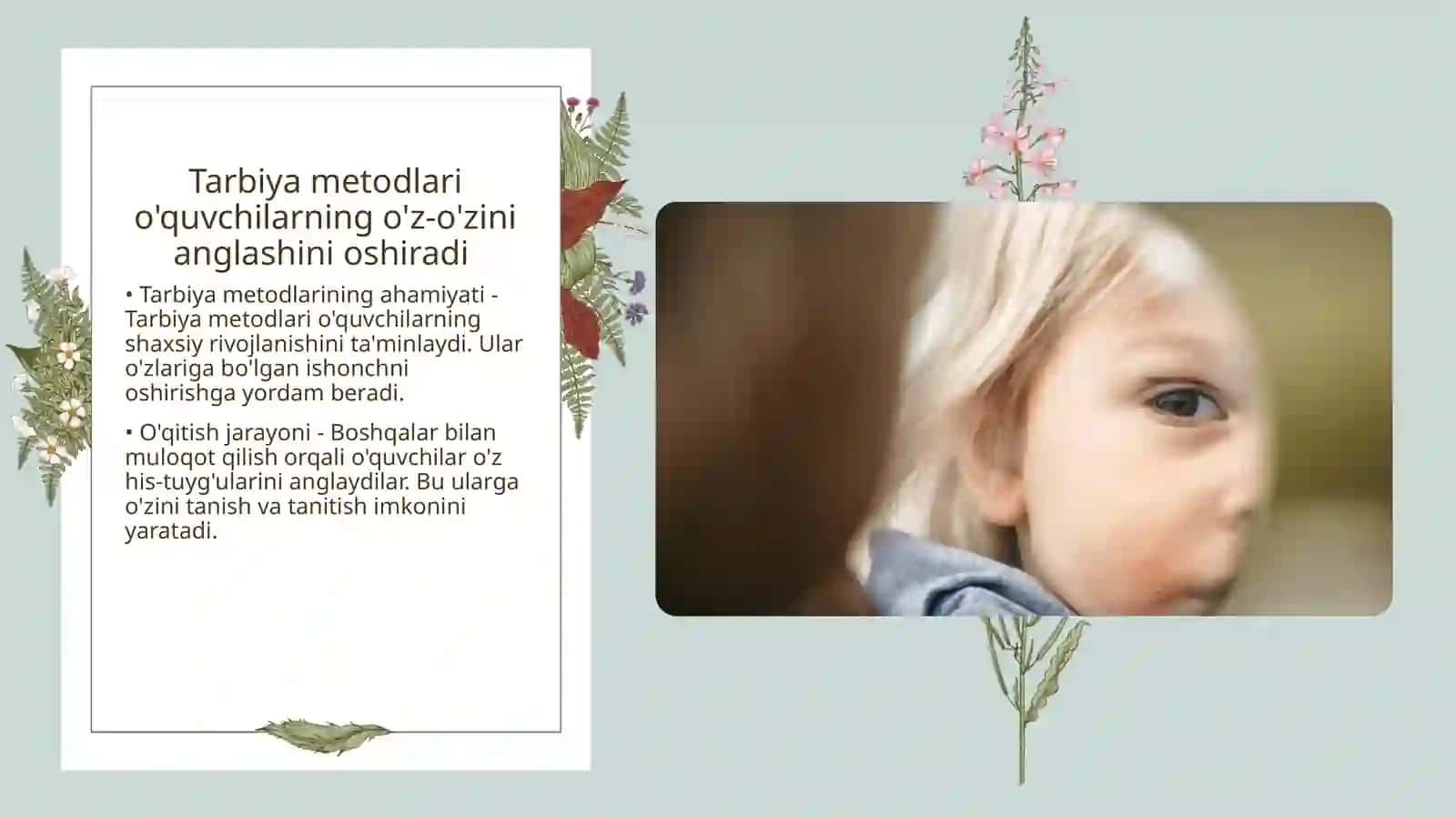 Tarbiya nazariyasi. Tarbiya metodikasi va uning turlari 4