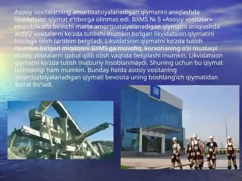 Amortizatsiya va uning meyorlari 4