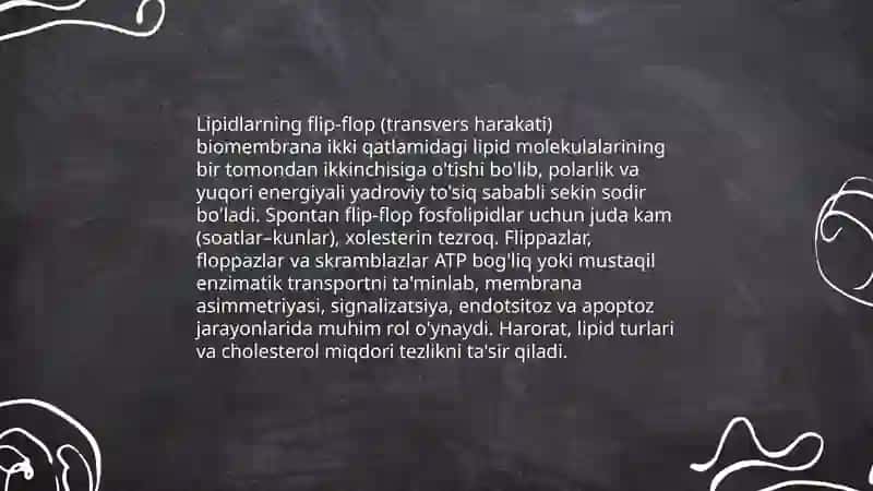 Biologik membranalardagi fizik jarayonlar 4