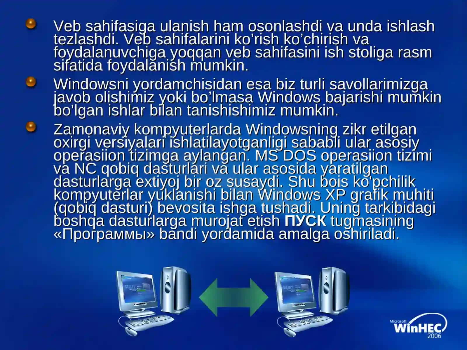 Windowsning multimediya imkoniyatlari 4