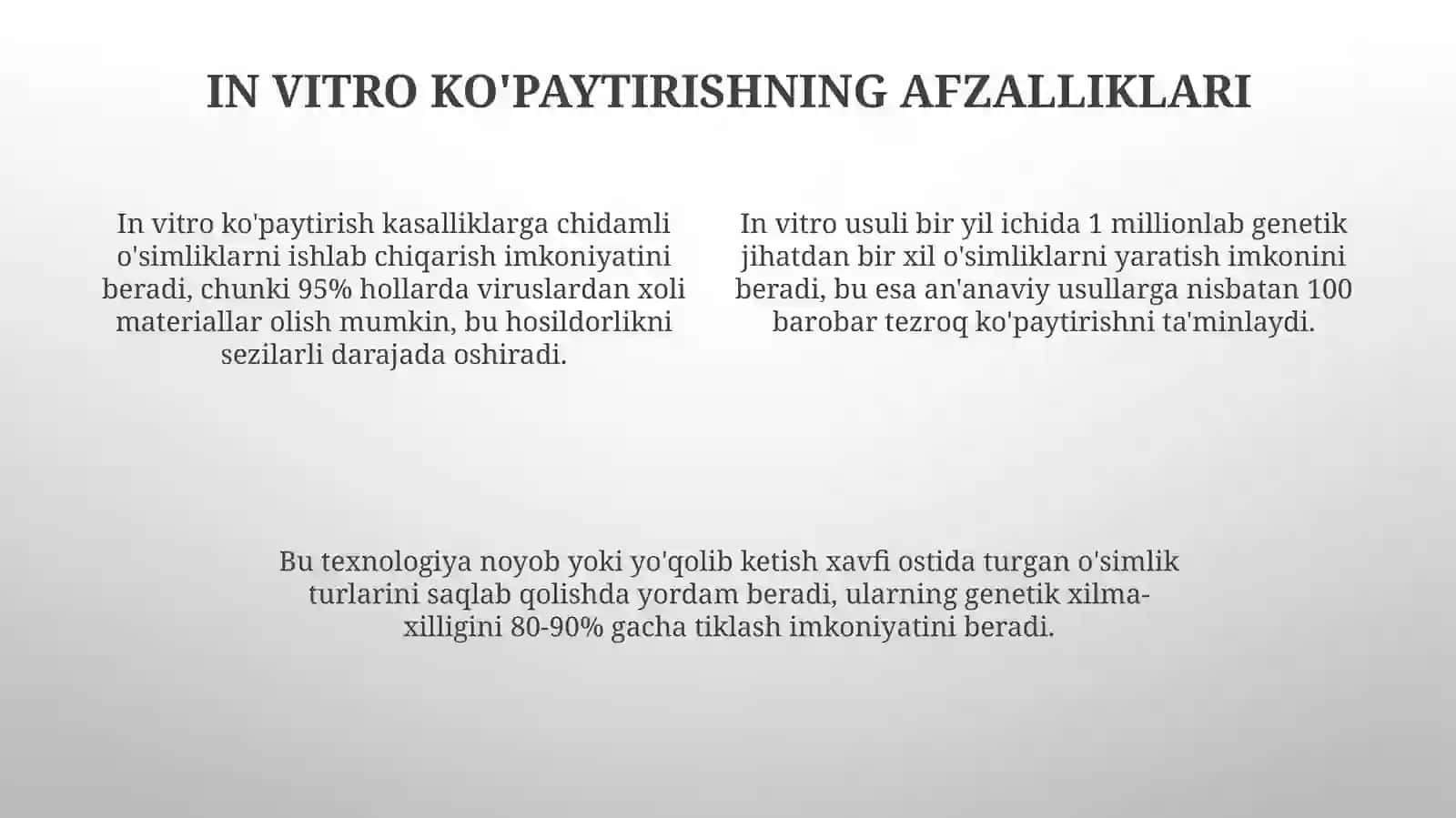 Qishloq xoʻjaligiekinlariniinvitrosharoitidakoʼpaytirish 4