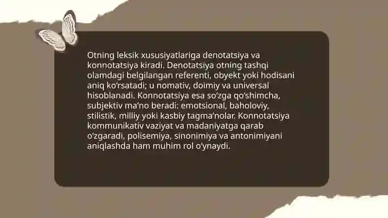 Otning ta'rifi hamda leksik grammatik xususiyatlari 4