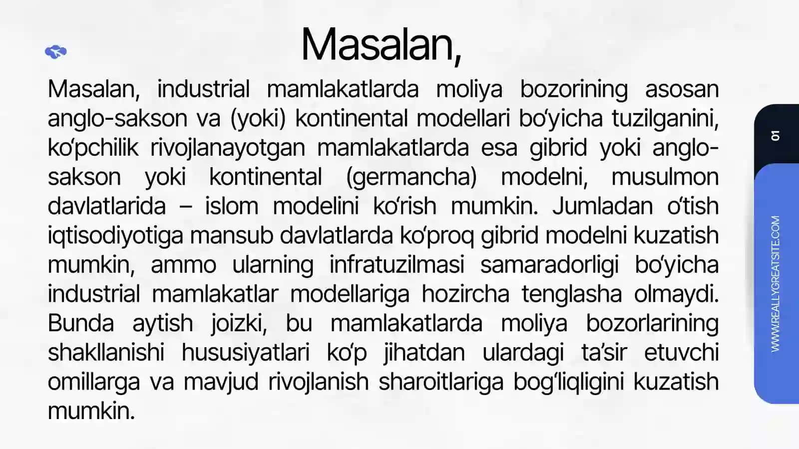 Moliya Bozori Modellari va Ularning Alohida Xususiyatlari 4