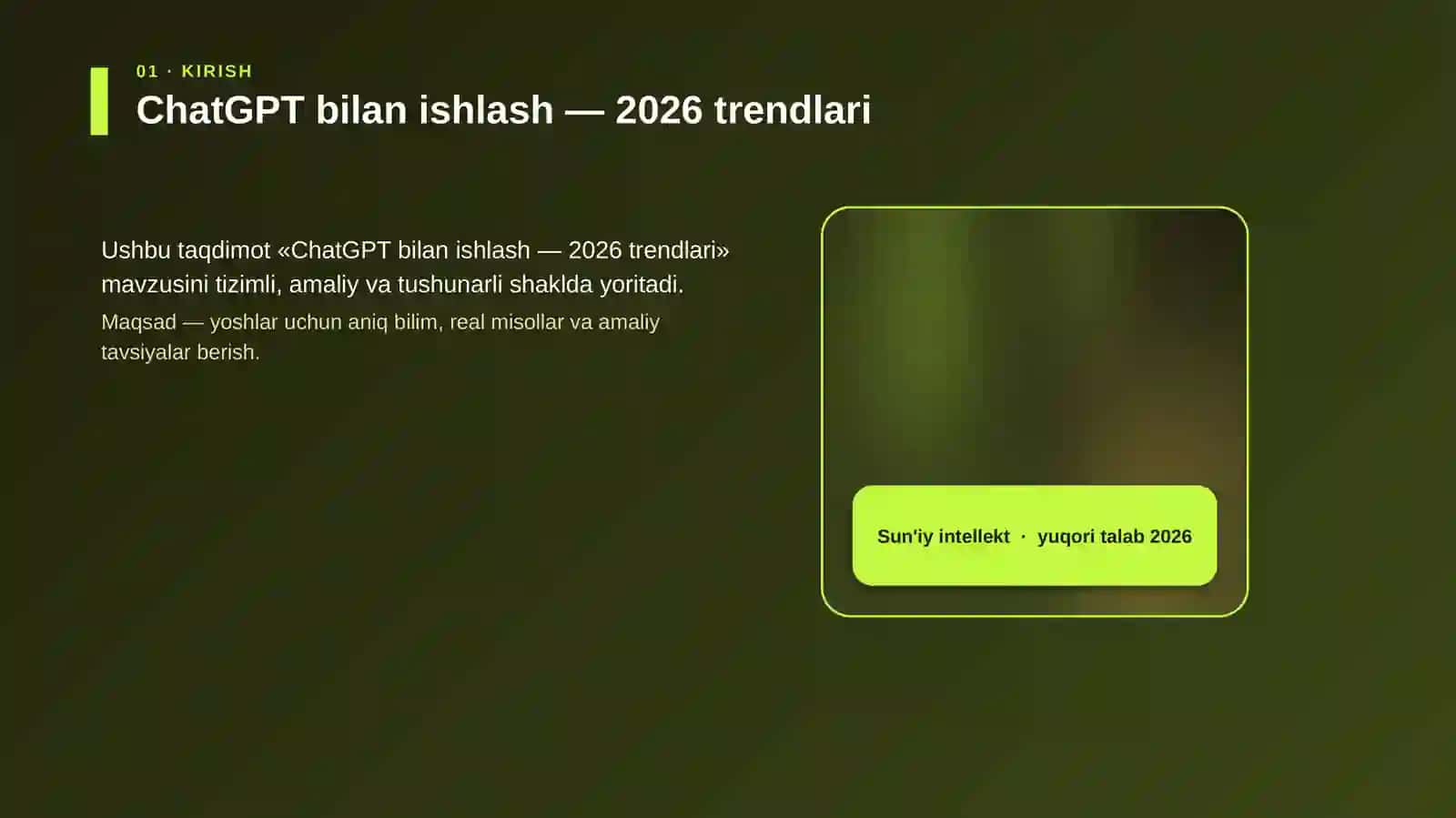 ChatGPT bilan ishlash — 2026 trendlari 4