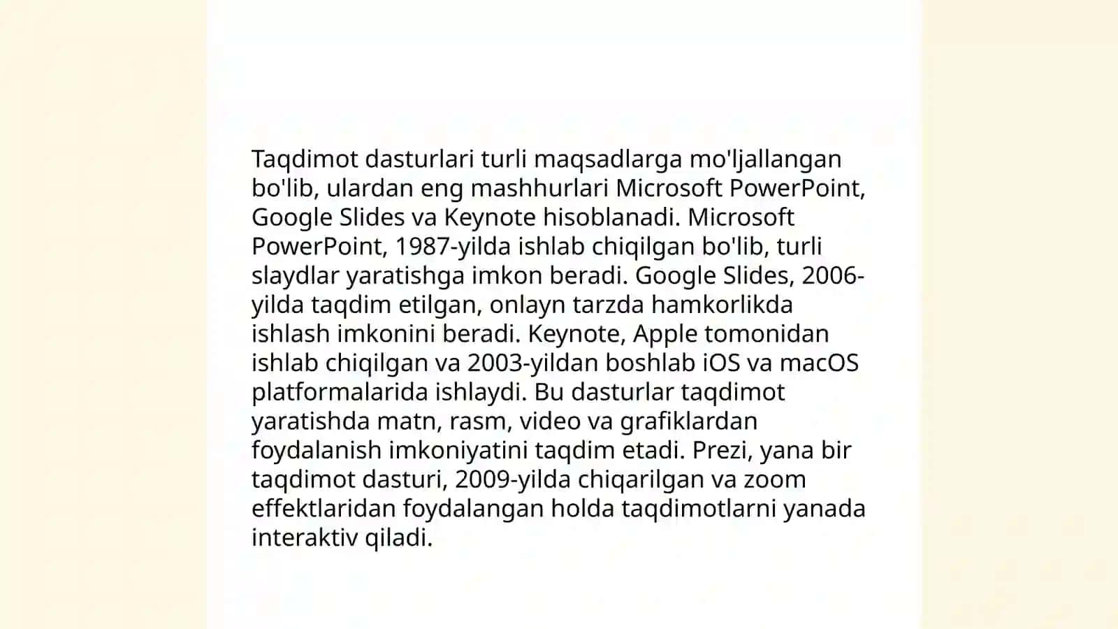 Taqdimot dasturlari 4