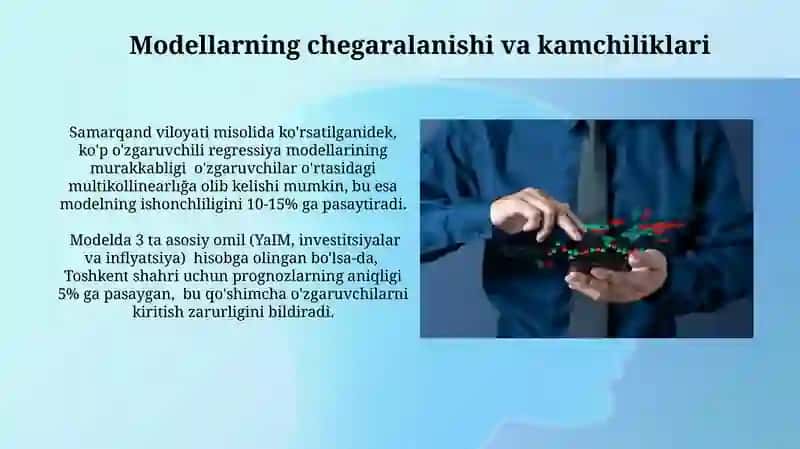 Hududiy iqtisodiy rivojlanish koʻrsatgichlarini kompleks ekonometrik modellashtirish 4