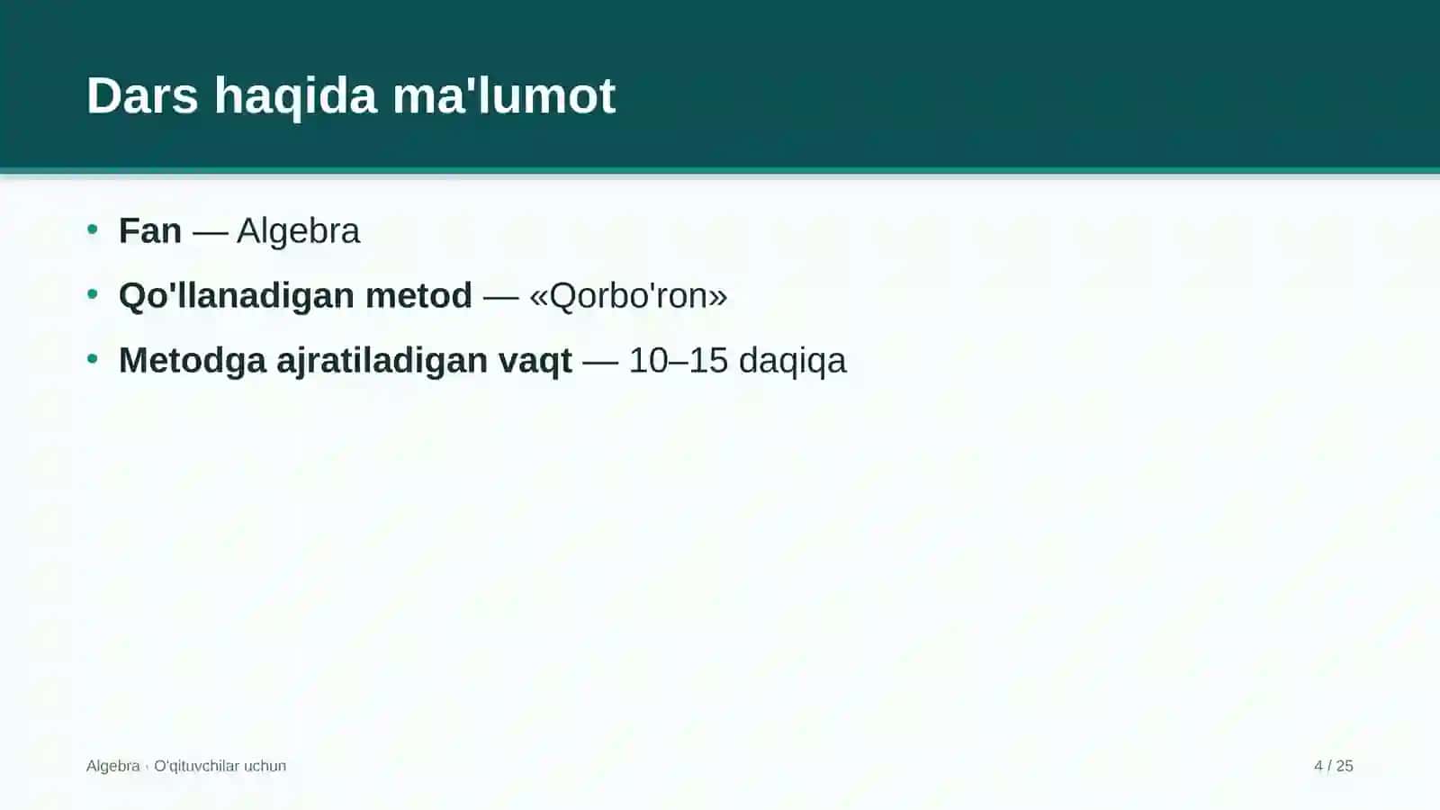 algebra darslarida qorbo'ron metodidan foydalanish 2701 4