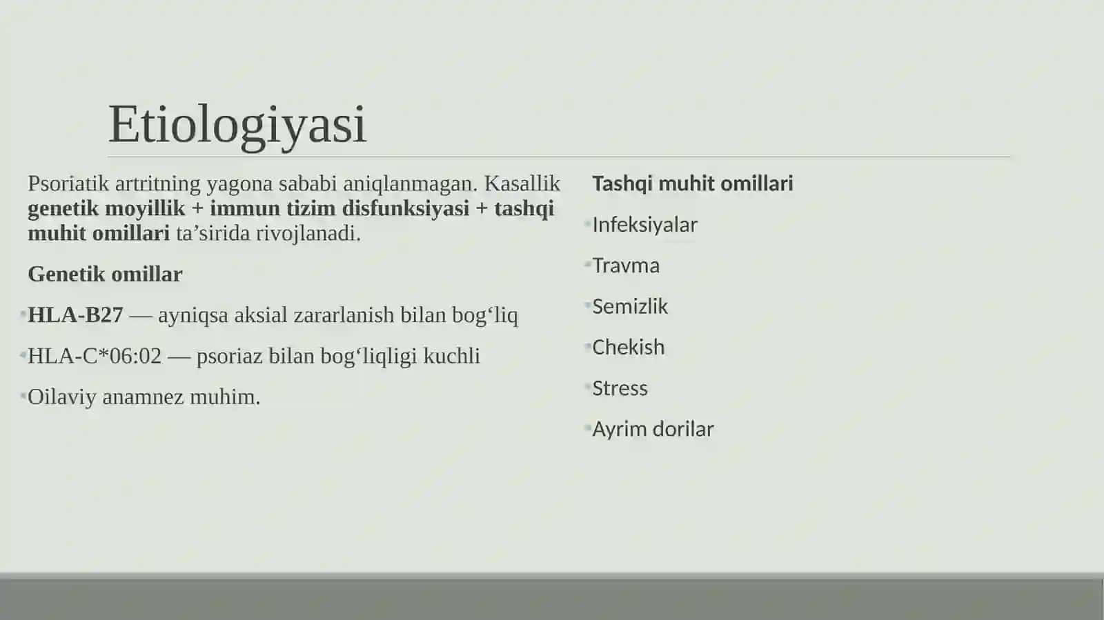 Reaktive artrit va Psoriatik artrit 4