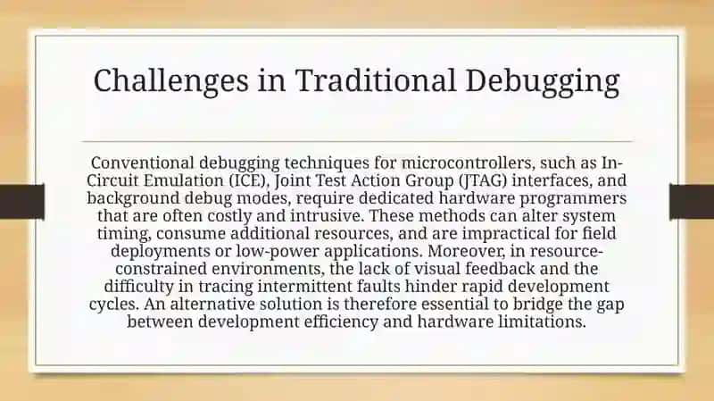 Development of a Debugging System for a Microcontroller Using UART 4