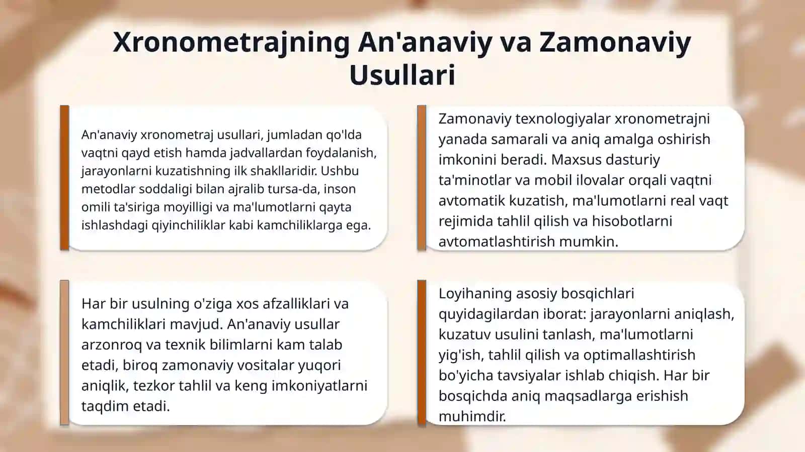 Ish kuni xronrmetraji 4