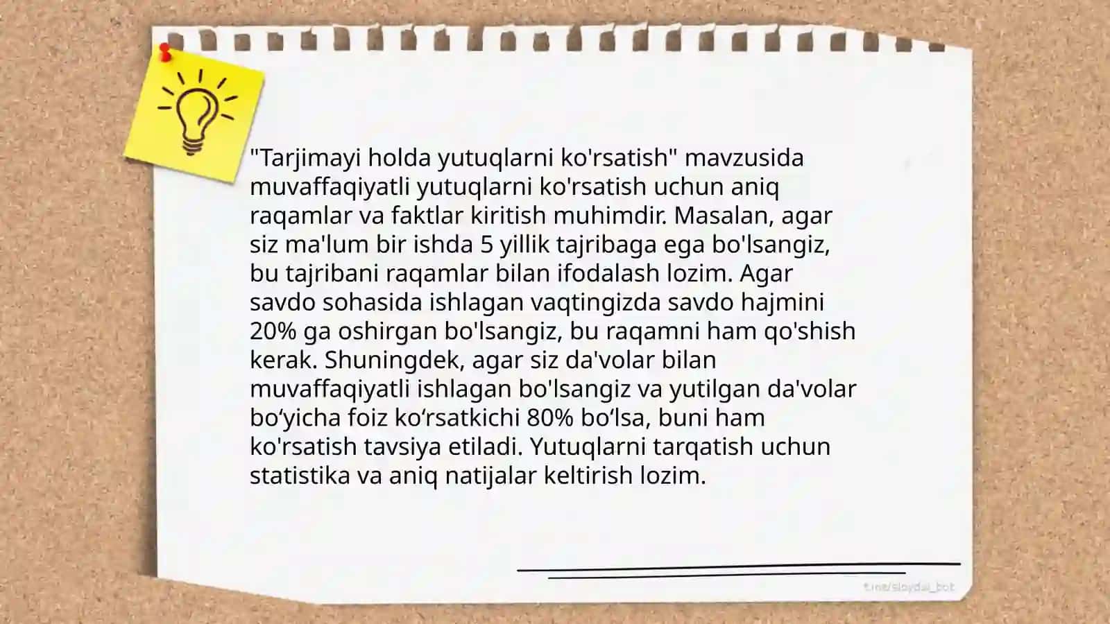Tarjimayi hol yozish qoidalari 4