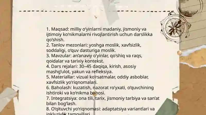 Milliy o‘yinlarni boshlang‘ich sinf darsligiga integratsiya qilish 4
