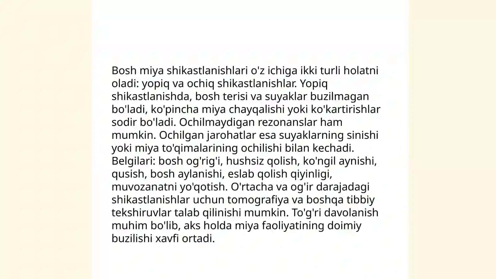 Bosh miyaning shikastlarida hamshiralik parvarishi 4