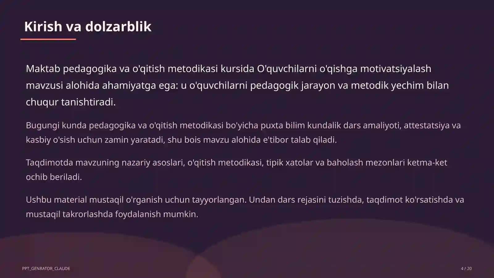 O'quvchilarni o'qishga motivatsiyalash 4