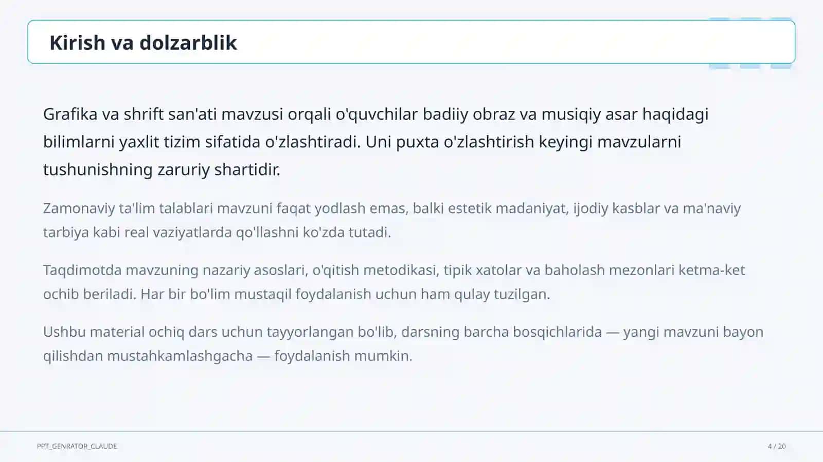 Grafika va shrift san'ati (6-sinf) 4