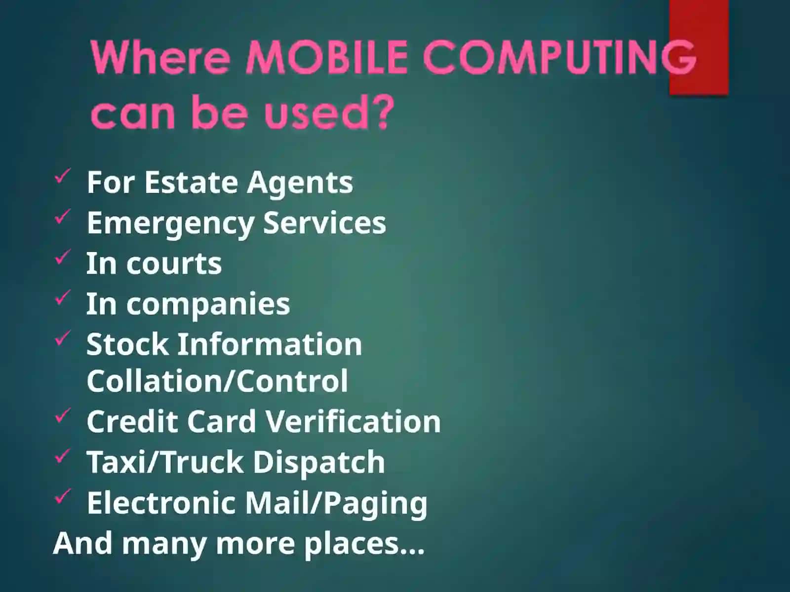 Mobile Computing 4