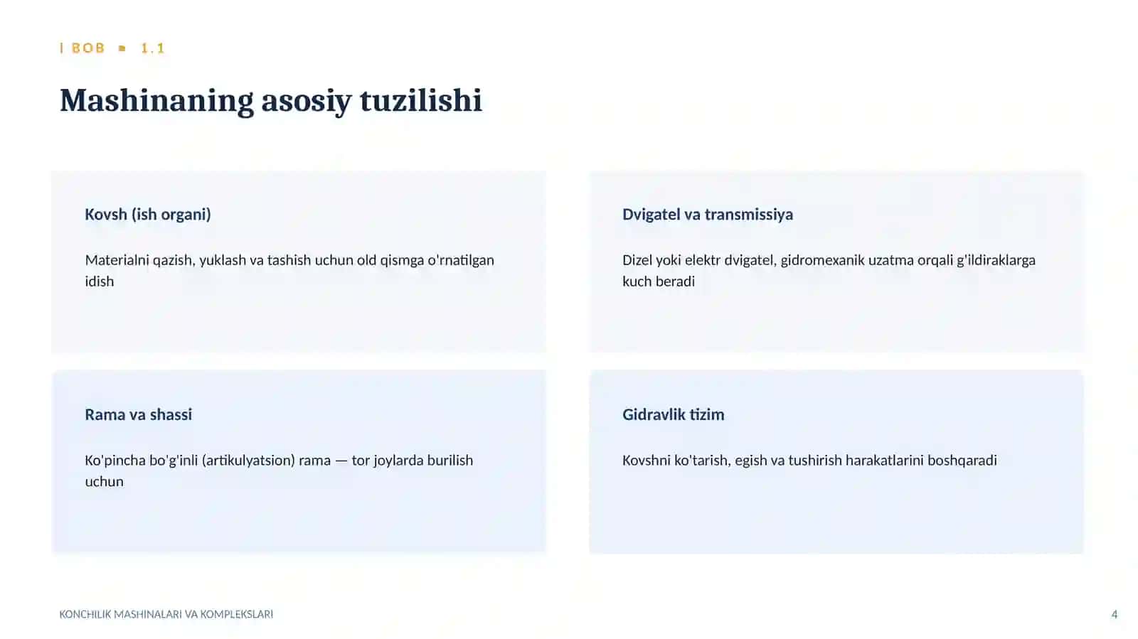 Konchilik mashinalari va komplekslari 4
