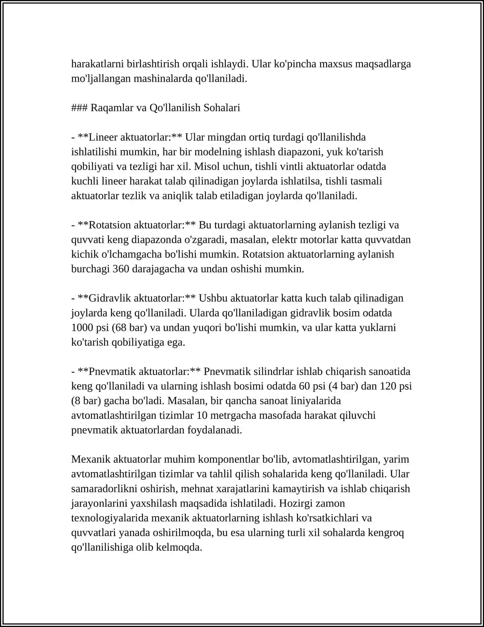ELEKTROMEXANIK AKTUATORLARDA HARAKATNI OʻLCHASH VA BOSHQARISH ALGORITMLARI 4