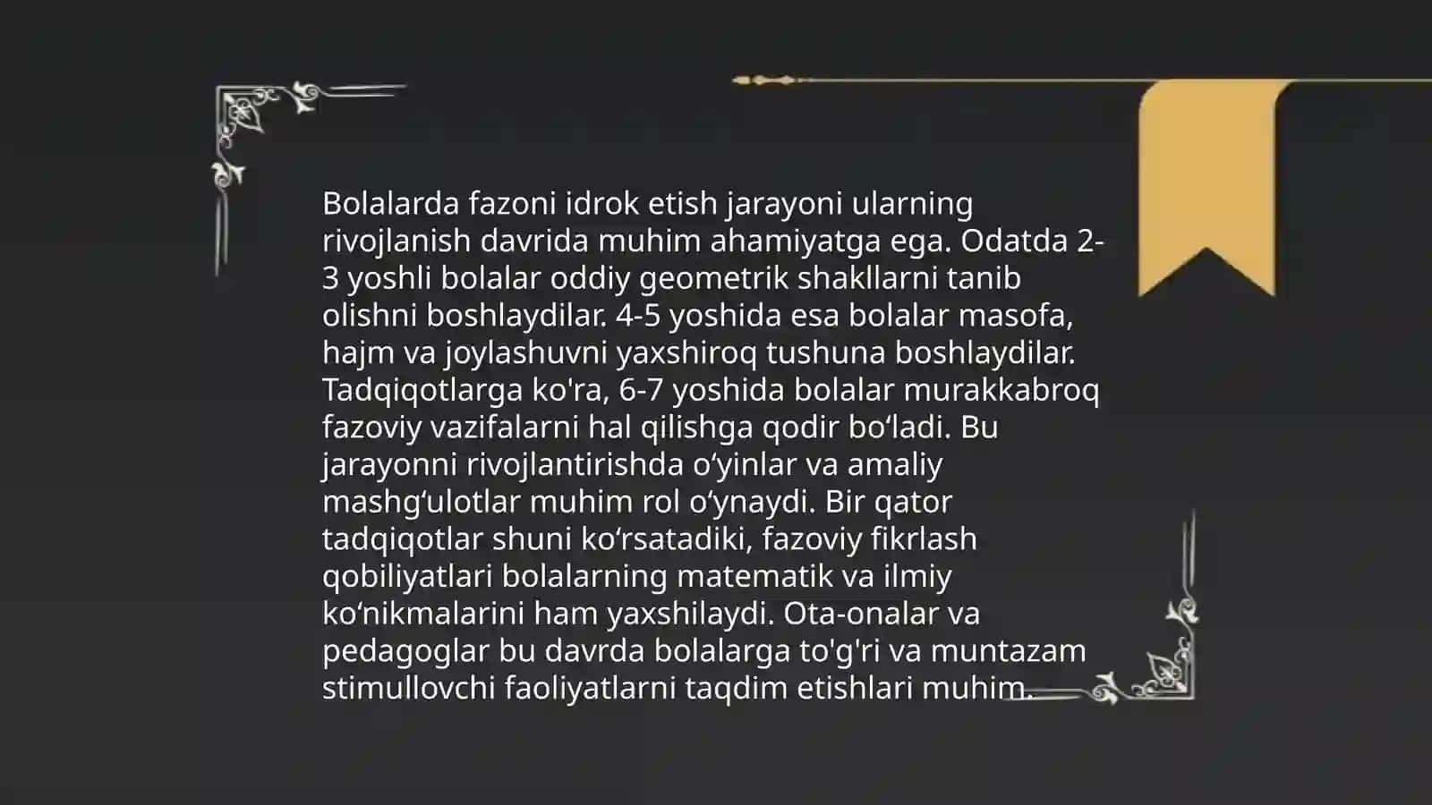 Fazoviy tasavvurlarning yoshlarga ta'siri 4