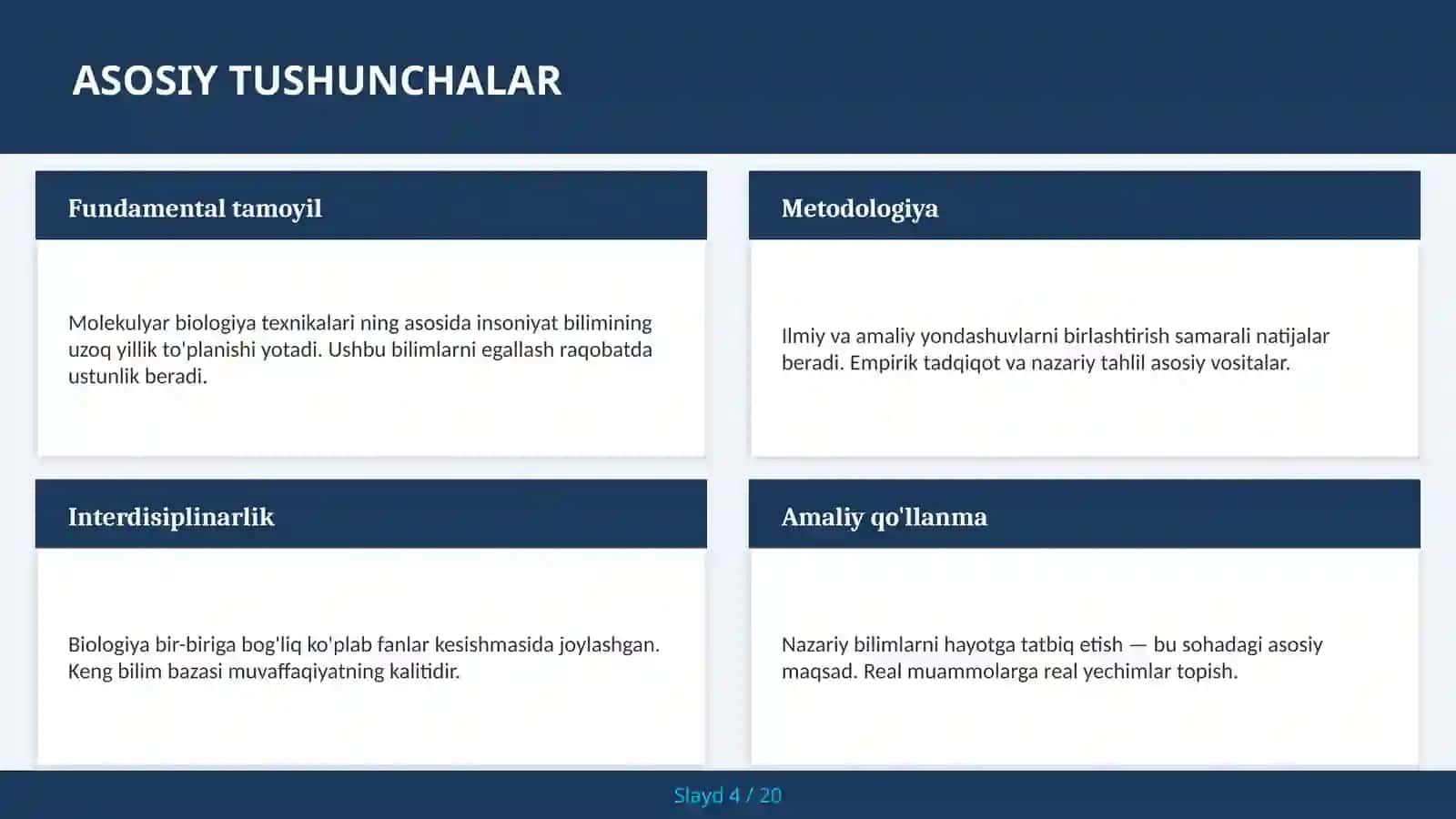 Molekulyar biologiya texnikalari 4