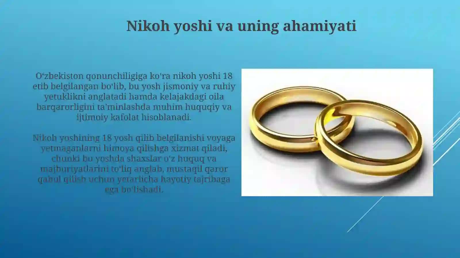 Nikoh tuzish tartibi va shartlari 4