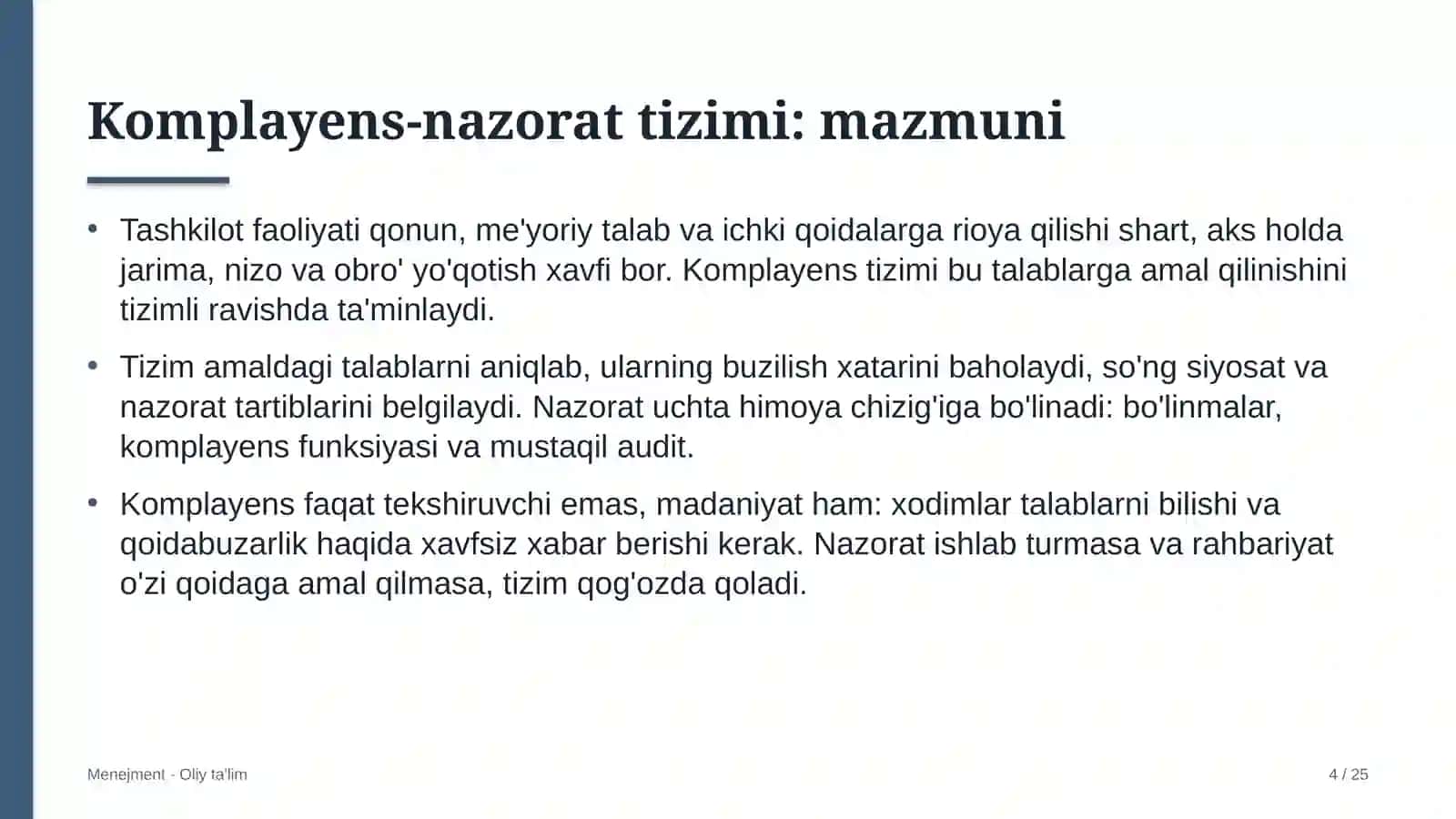 ovchilik turizmida komplayens nazorat tizimi 6456 4