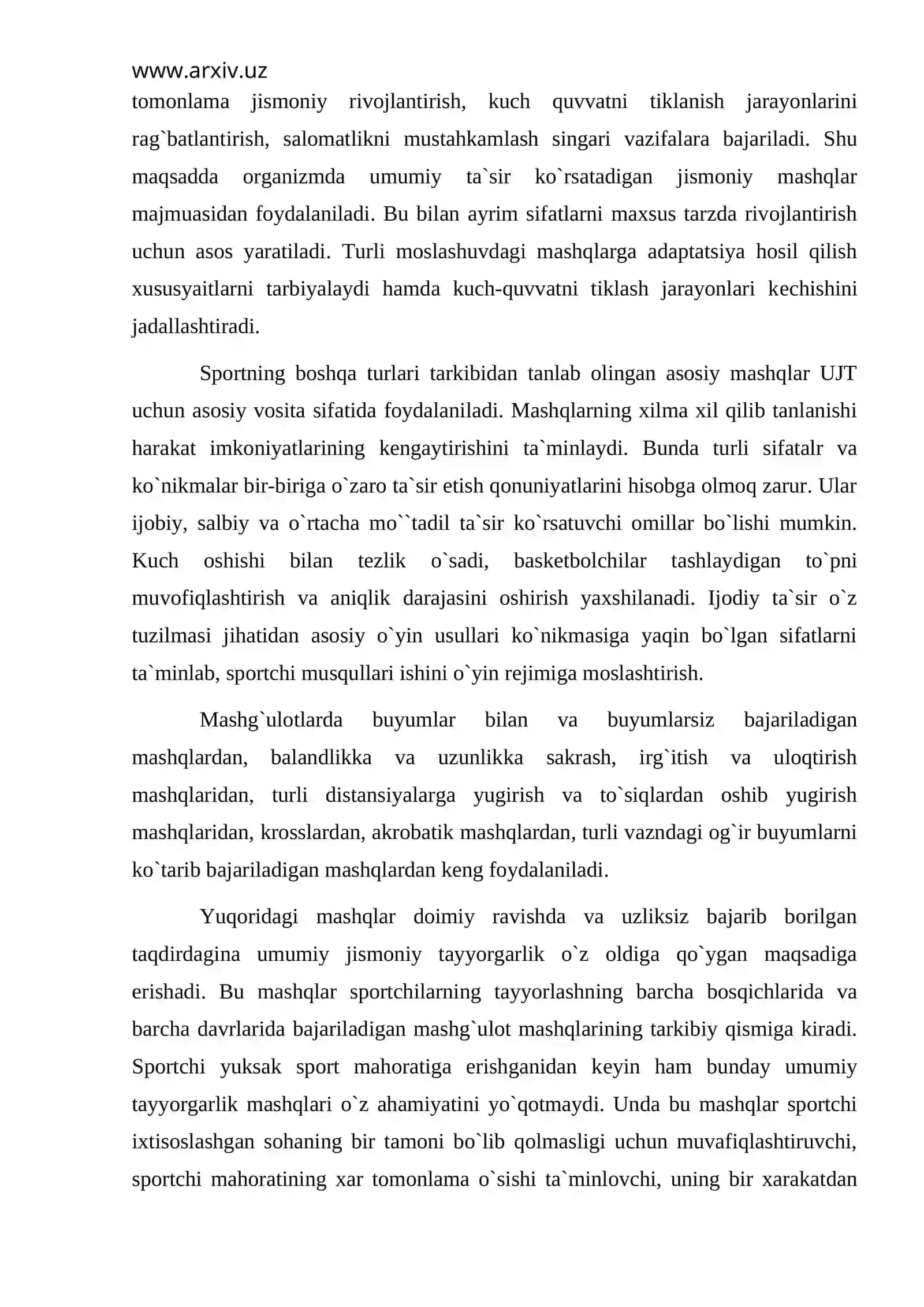 Jismoniy tayyorgarlik (Basketbol) 4