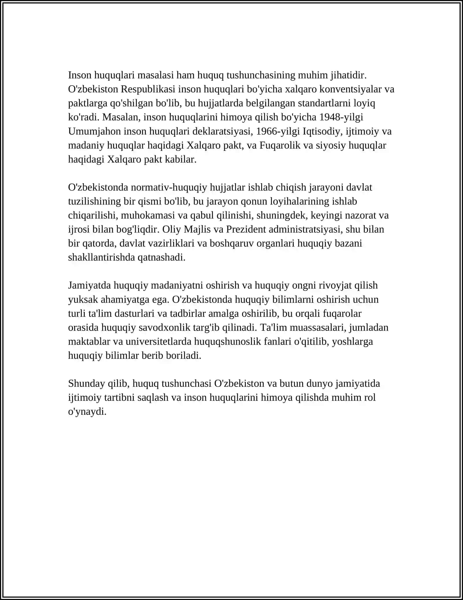 Huquq tushunchasi va belgilari 4